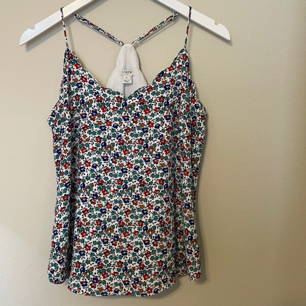 J Crew Floral Tank Top